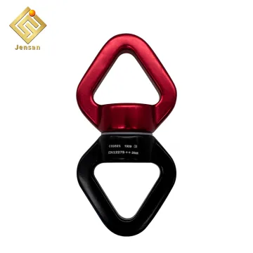 30KN Bearing Swing Swivel Device: 360° Rotational Hanging Swivel Hook with 2 Carabiner Connectors for Aerial Yoga