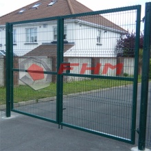 Puerta de malla de alambre soldado de doble puerta para jardín