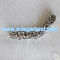 8.5*9MM Big Hole Tibetan Silver Carving Tube Loose Spacer Bead Charms