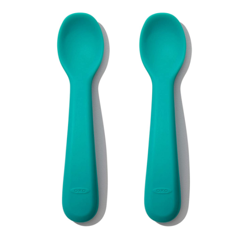 BPA Gratis Custom Silicone Baby Spoon