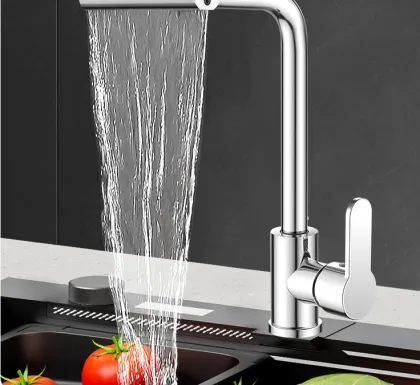 Feiyu Waterfall Faucet: Kitchen Hot and Cold Four-Mode Rotating Faucet