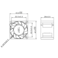 40x28 DC DC -Kühlung DC Lüfter H6 Medizin