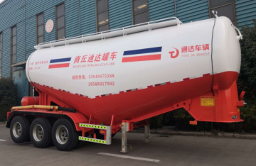 Aluminum Alloy Silo Bulk Cement Tanker Truck Trailer