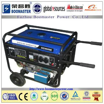 5kw portable gasoline generator with handles and wheels