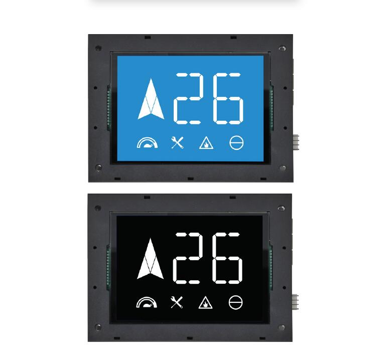 6.4 inch segment horizontal LCD Display