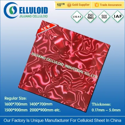 Red pearl decorative plastic celluloid sheet for musical instruments