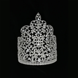 8 Inch Tiara Miss World Pageant Crown