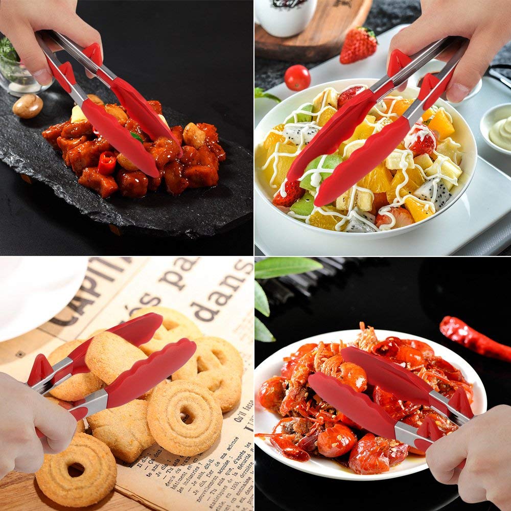 silicone food tongs