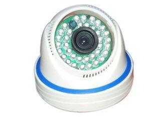 Plastic Dome Small Light Megapixel IP Cameras 36 IR LED Whi
