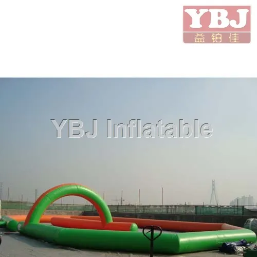 inflatable car racing track