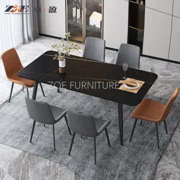 Dining Table Set with 6 Chairs for Dinner Room