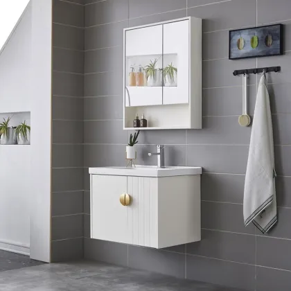 Modern Toilet Furniture Bathroom Vanities with Mirror