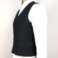 black formal men breasted waistcoat