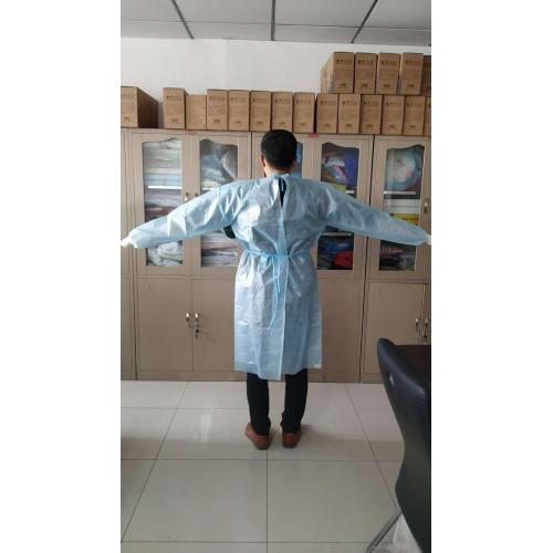 Disposable isolation gown AAMI Level 3