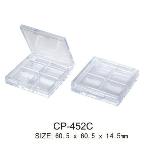 Caixa de compacto/olho cosmético plástico com quatro orifícios