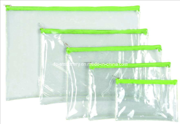 PVC Plastic Stationery Bag/Document Bag (V7102)
