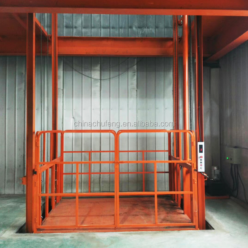 CFMG Outdoor Hydraulic Electric Vertical Freight Elevator for Industrial Warehouses