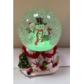 Christmas Snowman Music Box Rotating Colorful Light Crafts