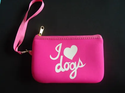 neoprene coin wallet bag