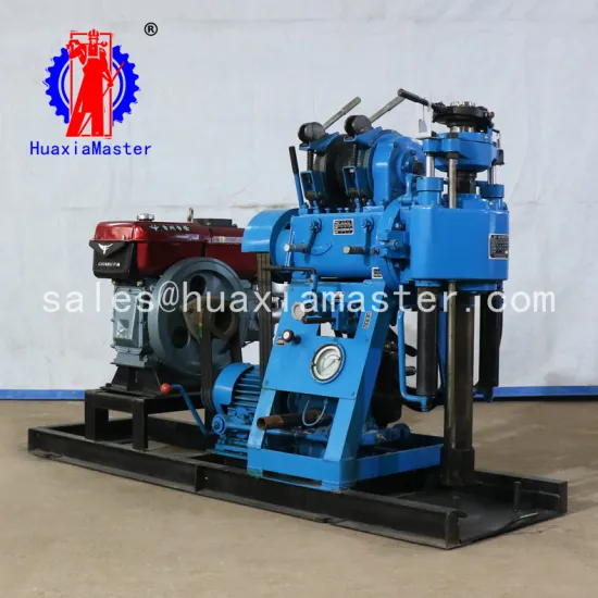 mobile XY-130 Core Drilling machine, 100meter depth ground hole drilling machine , deep water well drilling rig with gasoline
