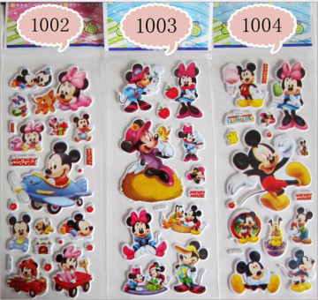 Cartoon pattern stickers, cartoon picturer sticker, bubble sticker