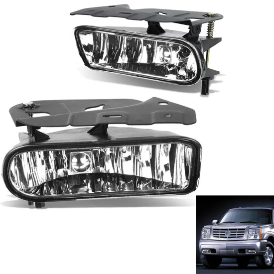 Clear Bumper Fog Lights with Switch and Wiring for 02-06 Cadillac Escalade