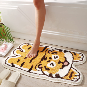 Alfombra de baño de patrón personalizado de tigre