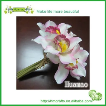 Artificial flower bouquet cymbidium PINK COLOR