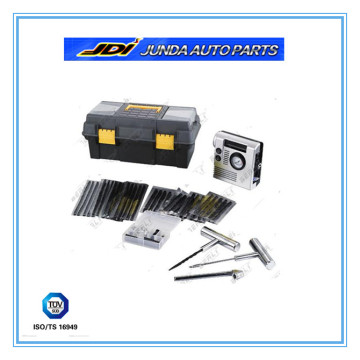 62 pcs emergency tire repair tools kit with steel hand and insert tools