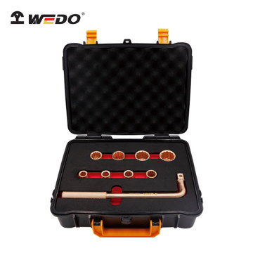 WEDO German DIN Standard BAM ATEX Non-Sparking 1/2\" Dr Socket Set - 9pcs