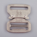 38mm Heavy Duty 300KG Steel Nickel plating white Adjustable Belt Buckle Cobra Buckle