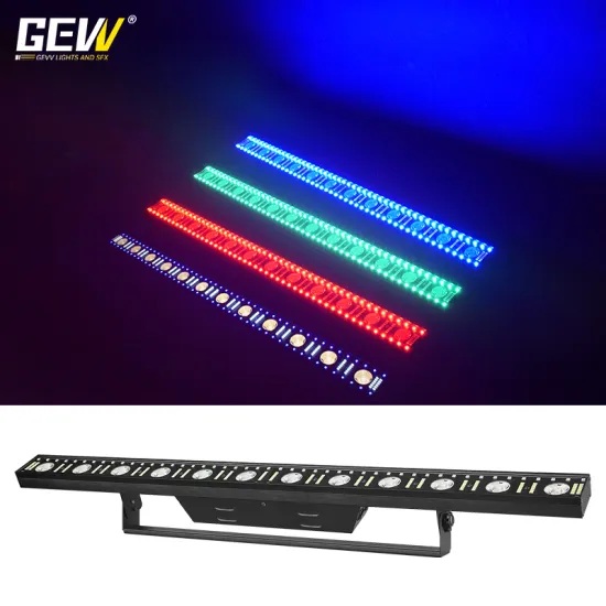 GEVV Stage LED Wash 3in1 Background Mega Bar 12pcs 3W Matrix Pixel Controlled Warm White Amber Led Wall Washer Light
