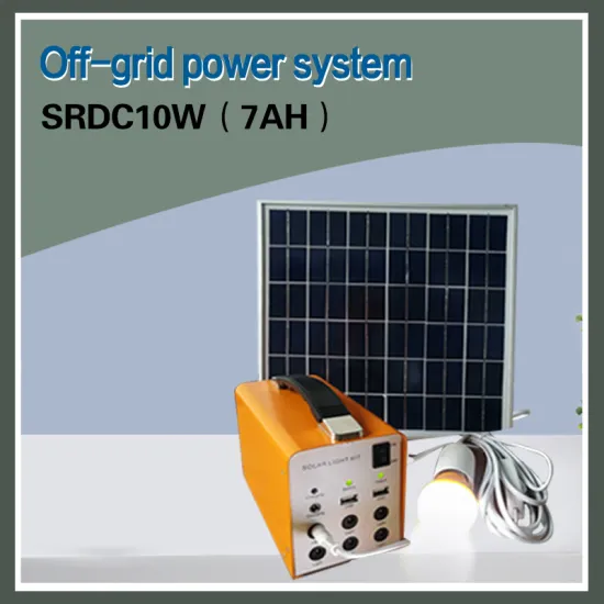 off-Grid Home Solar Power System 3 Solar Energy System Househoud Power System 10W/7ah DC Lithium