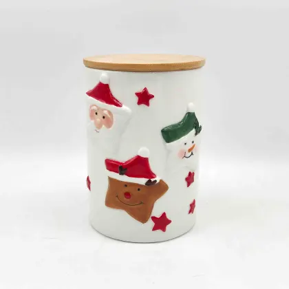 Santa, Snowman & Reindeer Embossed