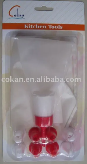 Baking helper cake decorating set with 8 nozzles,pastry bag with tips CK-CH686