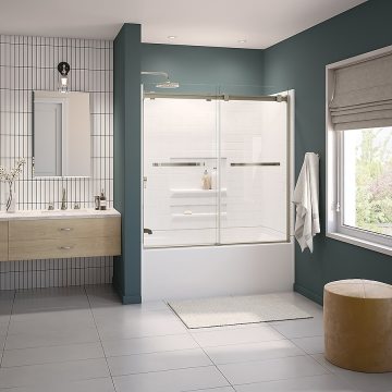 60x30 Freestanding Square TUB SHOWER Cabin
