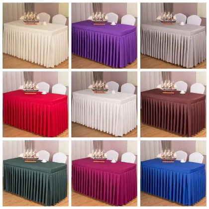 Affordable Table Skirts for Round and Rectangle Tables