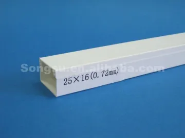 Plastic cable trunking white color
