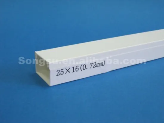 Plastic cable trunking white color