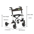 Aluminiumfaltbares leichtes Rollator