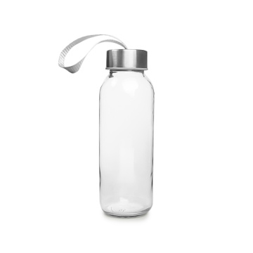 portable clear 300ml glass water bottle wholesale