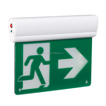 Rechargeable LED Fire Emergency Exit Sign Light with Battery Backup