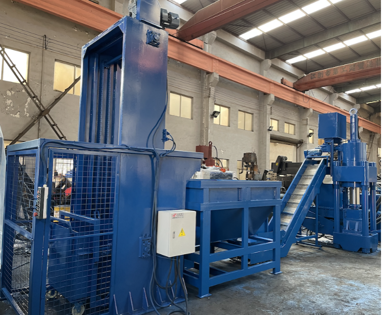 Aluminum Turnings Files Scrap Briquette Press Machine