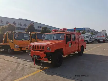 Basic 4x4 double row water fire truck
