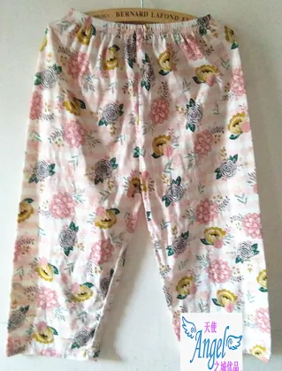 jersey fabric long pajamas with animated designs