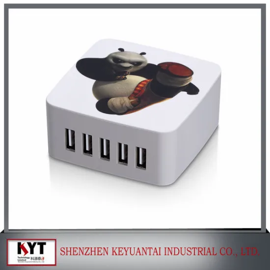 Super fast 40w 5V 8A travel charger with 5 usb port,multiple port usb charger with KC