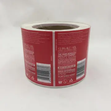 PET Material Adhesive Waterproof Bottle Sticker