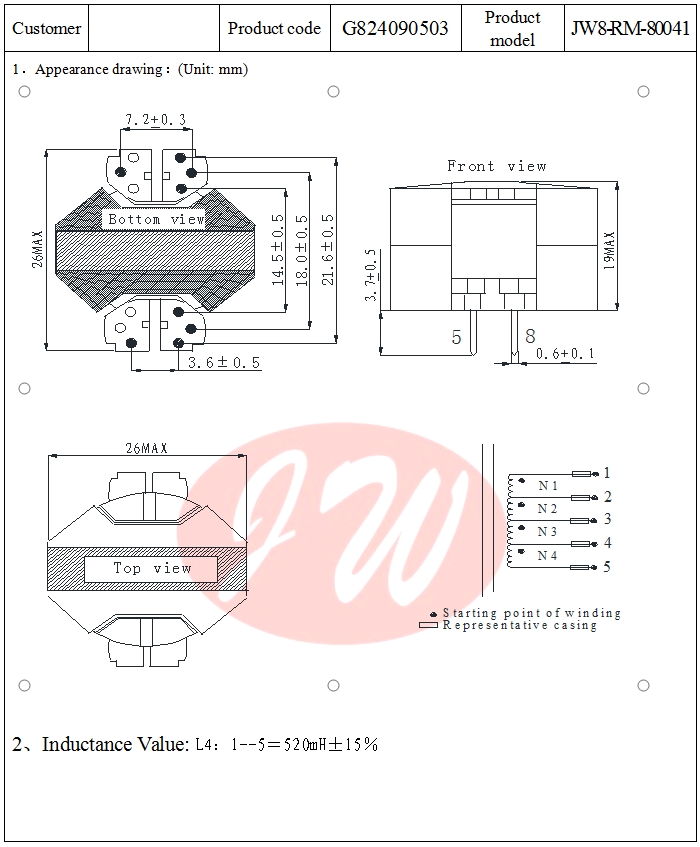 High Frequency Transformer