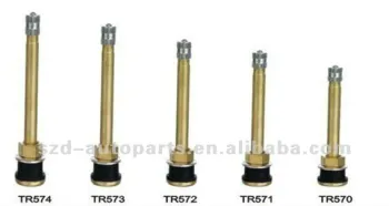 TR574 Clamp-in Brass Truck and Bus Tire Valves