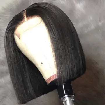 New Arrival Cheap Brazilian Human Hair Wig 4*4 Lace Closure Wig Free Shipping Short Bob Wigs Virgin Cuticle Aligned